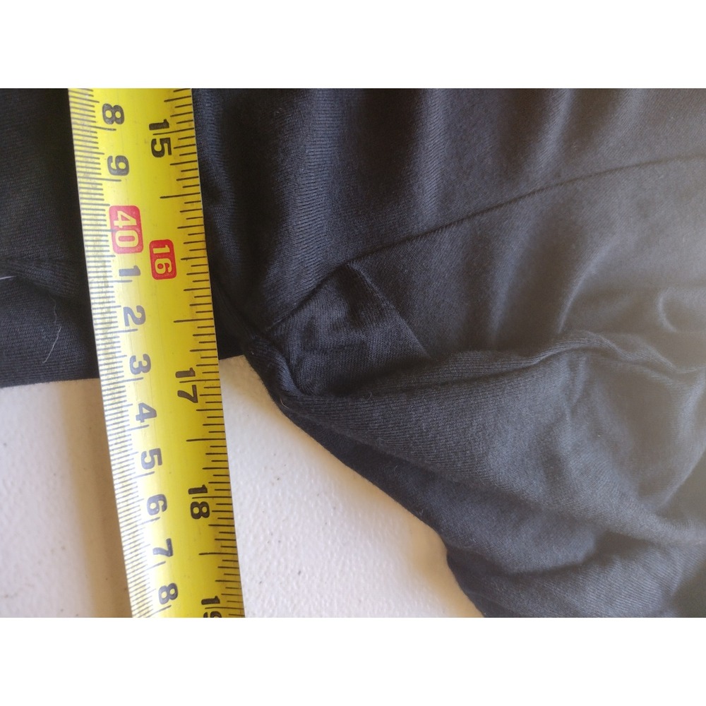 Fabletics Sadie Long Sleeve Top Black Twisted Front Ruched Jersey XL - Picture 6 of 7